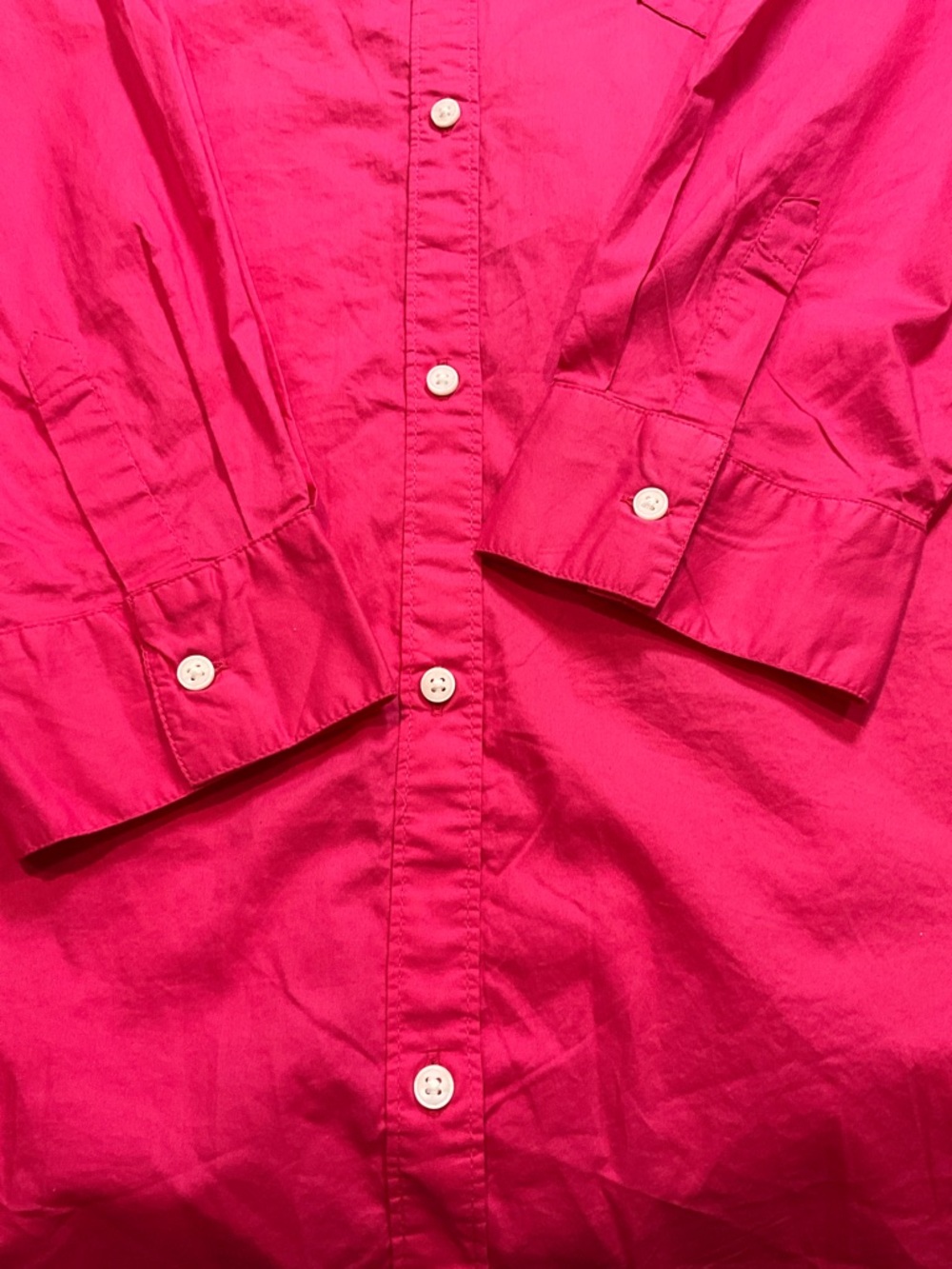 Old Navy Hot Pink Button-Down Boyfriend Shirt Size 3X - Picture 5 of 7